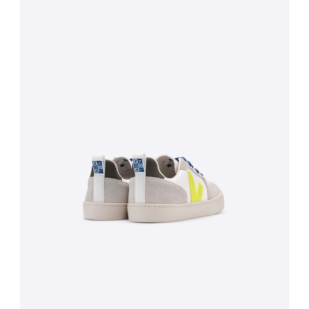 Veja V-10 BONTON Sneakers Kinderen White/Blue | BE 839YXF